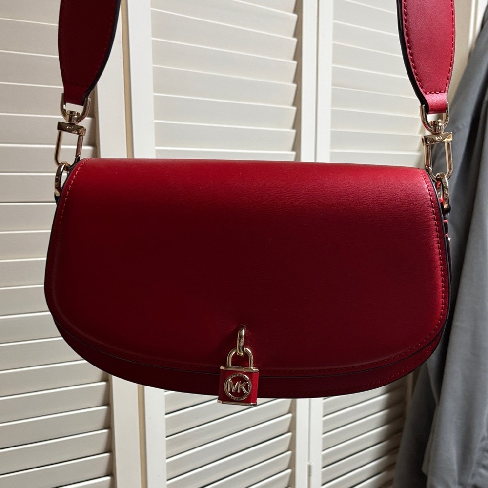 Michael Kors Cherry Red Shoulder Bag